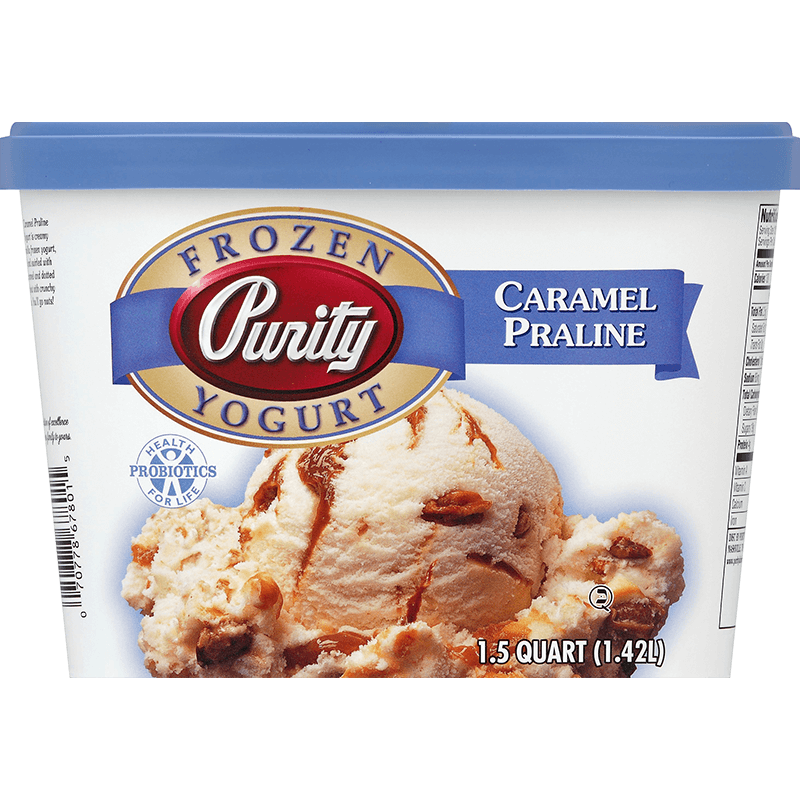 Caramel Praline Frozen Yogurt 1.5 Quart