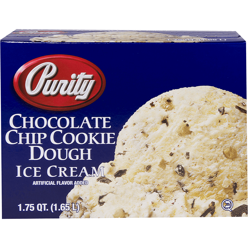 Chocolate Chip Cookie Dough Ice Cream 1.75 Quart Purity™ Dairy