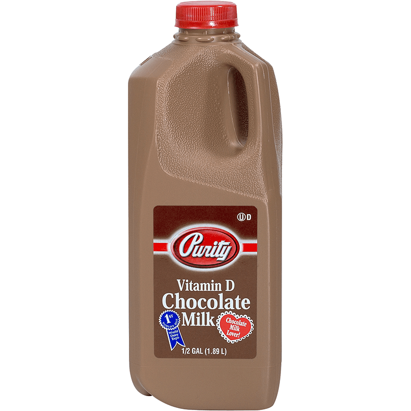 Chocolate Milk Plastic Half Gallon